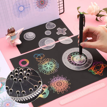SpiralScribe | Descubre patrones infinitos - Regla espirógrafo para horas de diversión creativa